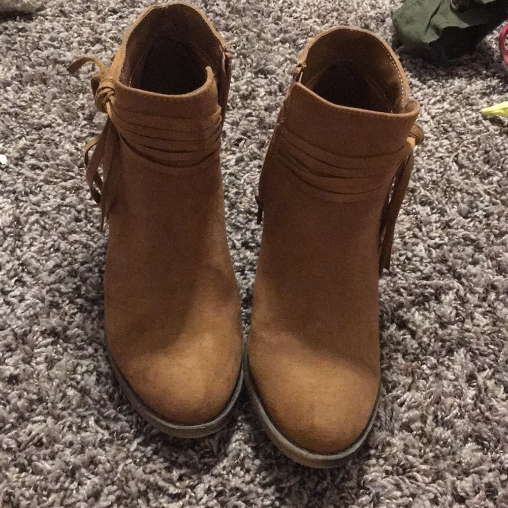 Brown booties